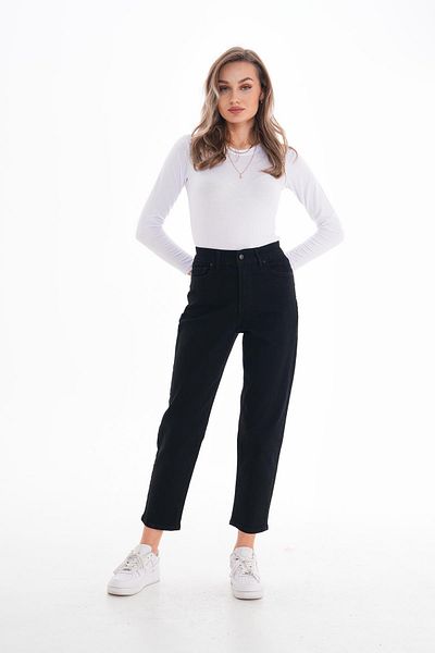 ŞİMAL Women's High Waist Mom Jeans 250010   -