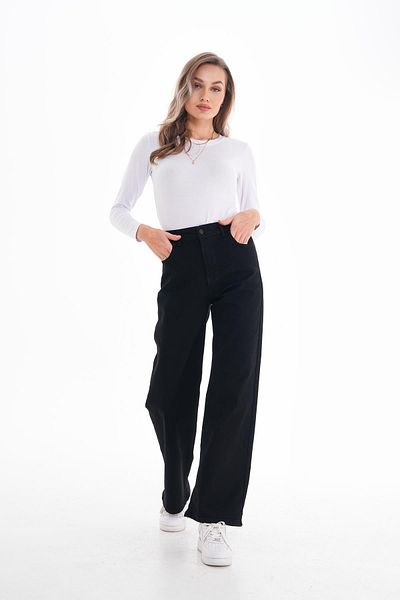 ŞİMAL Women's High Waist Wide Leg Loose, Salas Palazzo Jeans