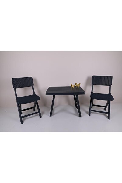 Mandella Sky Katlanır Sehpa Sandalye Set Piknik Kamp Seti Antrasit