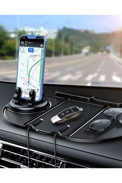 TURKUAZ OTO AKSESUAR Araç İçi Kaydırmaz Göğüs Pedi Gözlük Telefon Kablo Tutac...
