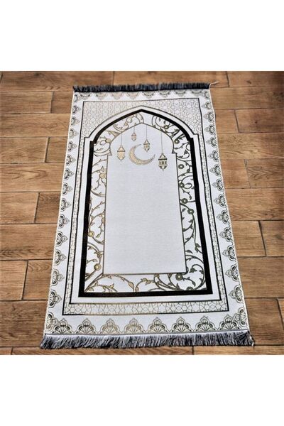 İkranur Kandilli Model Dokuma Seccade 69*115 200 Gr - Krem - Suphi