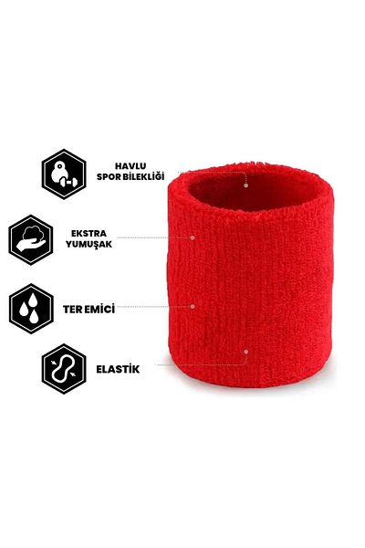 AVESSA Red Avs02 Model Towel Bracelet