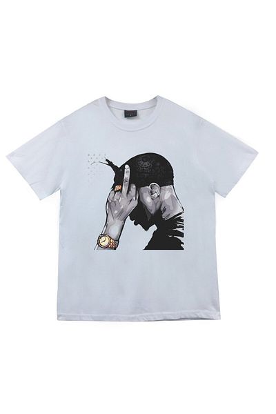 fame-stoned T-shirt με στάμπα Tupac Shakur