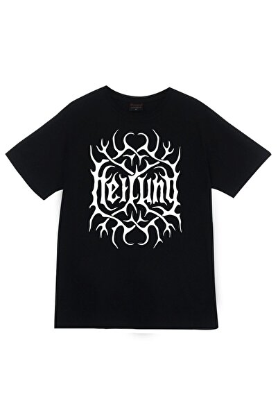 fame-stoned Μπλουζάκι Heilung Printed Unisex 100% Cotton Μαύρο
