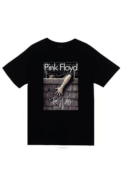 fame-stoned تي شيرت أسود مطبوع للجنسين من Pink Floyd مصنوع من القطن بنسبة 100%
