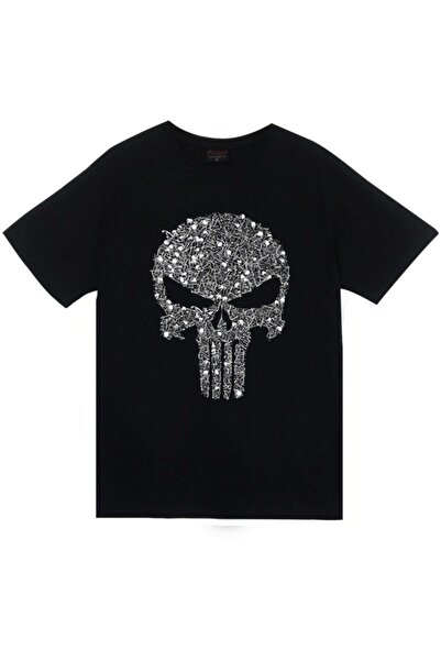 fame-stoned Tricou unisex 100% bumbac cu imprimeu Skull