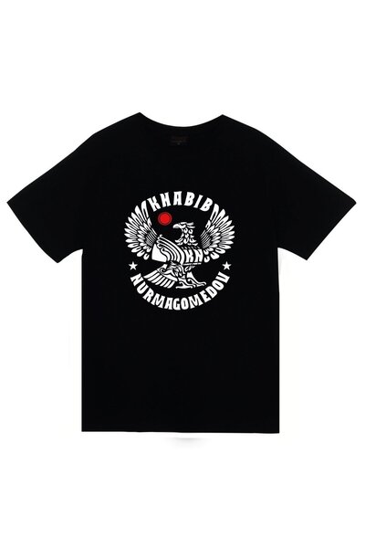 fame-stoned Khabib Nurmagomedov Štampano Unisex 100% pamuk Crna T-shirt