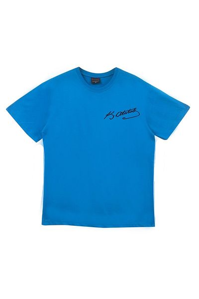fame-stoned Μπλουζάκι Unisex Blue K.ataturk Signature Printed