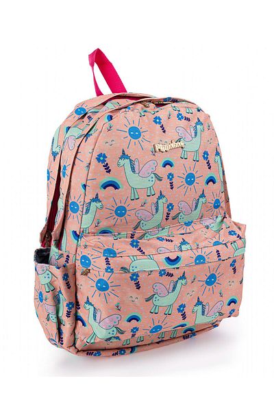Pippa Lamacorn Cream Girl's School Bag (Three Compartments)