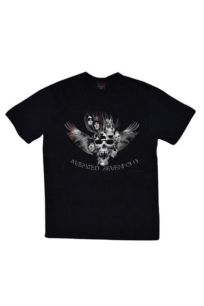 fame-stoned Μπλουζάκι Avenged Sevenfold Printed Unisex 100% βαμβακερό μαύρο