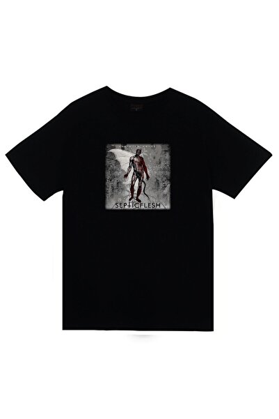 fame-stoned Septicflesh majica sa printom, unisex, 100% pamuk, crna