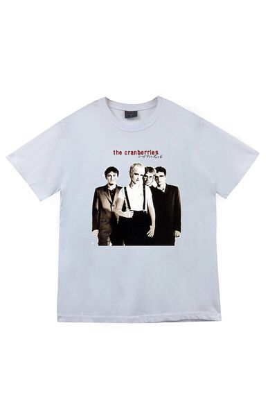 fame-stoned Μπλουζάκι Unisex White The Cranberries με στάμπα