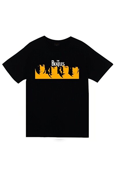 fame-stoned The Beatles Štampano Unisex 100% pamuk Crna T-shirt