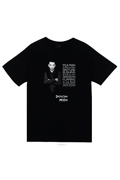 fame-stoned Depeche Mode majica sa printom, unisex, 100% pamuk, crna