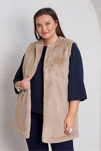 Büyük Moda Faux Fur Vest