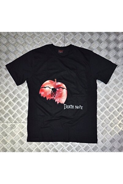 fame-stoned Death Note Anime Štampano Unisex 100% pamuk Crna T-shirt