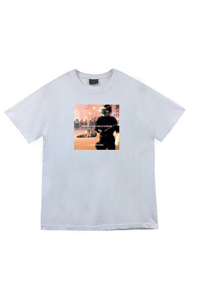 fame-stoned Μπλουζάκι Unisex με στάμπα Placebo 100% βαμβακερό λευκό