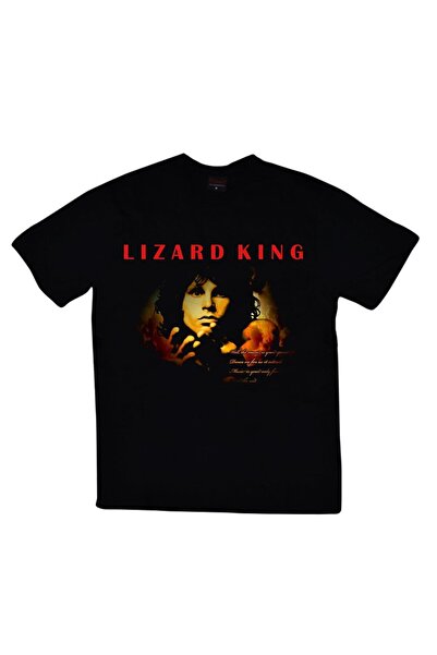 fame-stoned The Doors Štampano Unisex 100% pamuk Crna T-shirt