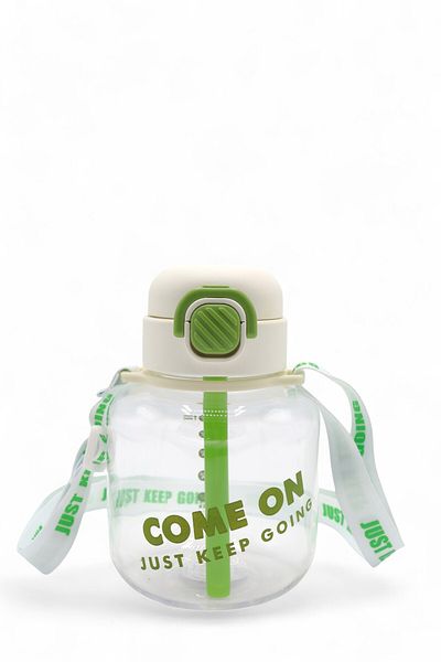 M&B WATER BOTTLE زجاجة مياه من كوم أون - زجاجة مياه ملونة للأطفال مع غطاء عملي - زجاجة مياه معلقة برقبة مدرسية سعة 750 مل