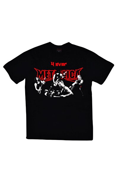 fame-stoned Metallica Štampano Unisex 100% pamuk Crna T-shirt