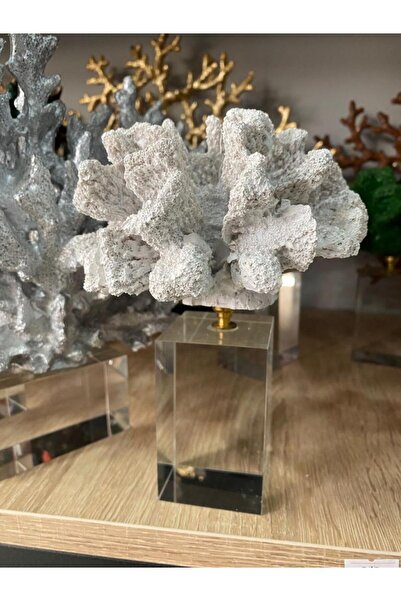 Mirsa Global Dekoratif Krıstal Kaideli Mercan Biblo