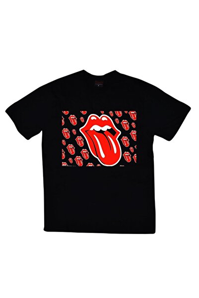 fame-stoned The Rolling Stones Štampano Unisex 100% pamuk Crna T-shirt