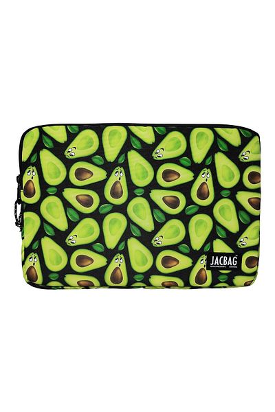 Jacbag Τσάντα/Θήκη για φορητό υπολογιστή και tablet με πράσινο αβοκάντο A4
