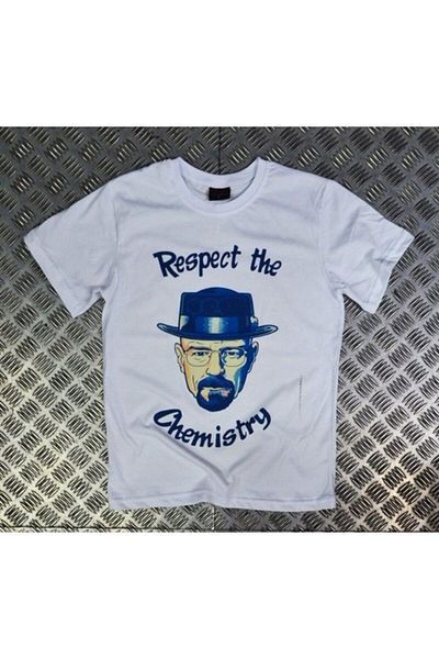 fame-stoned Breaking Bad Printed Unisex 100% βαμβακερό λευκό μπλουζάκι
