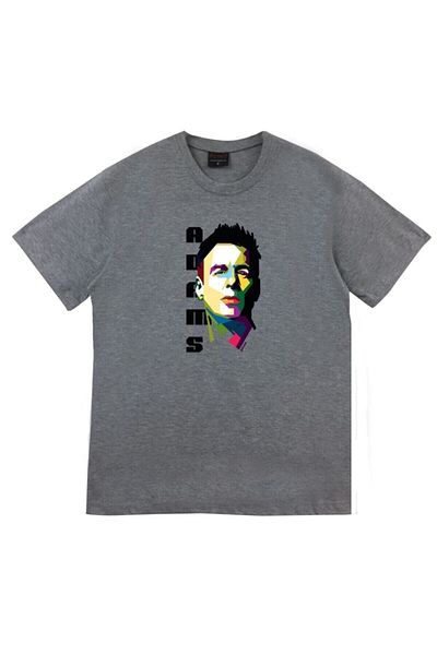 fame-stoned Tricou unisex gri cu imprimeu Bryan Adams