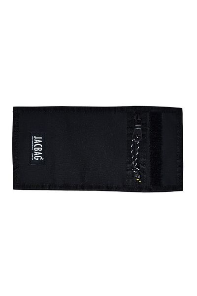 Jacbag Black Velcro Wallet/Card Holder - Boys and Adult