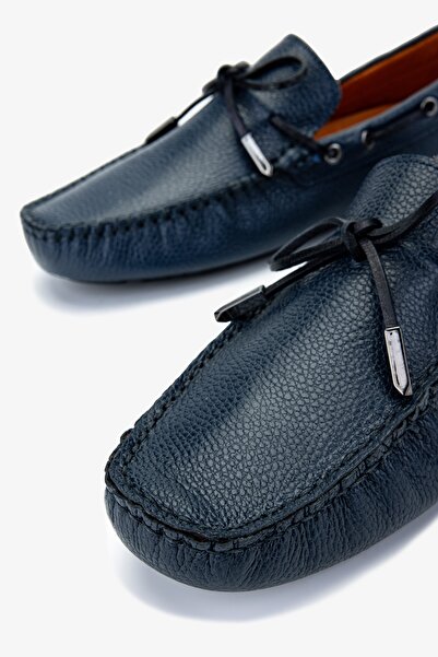 Valmenti Veronique Чоловічі сині лофери з натуральної шкіри