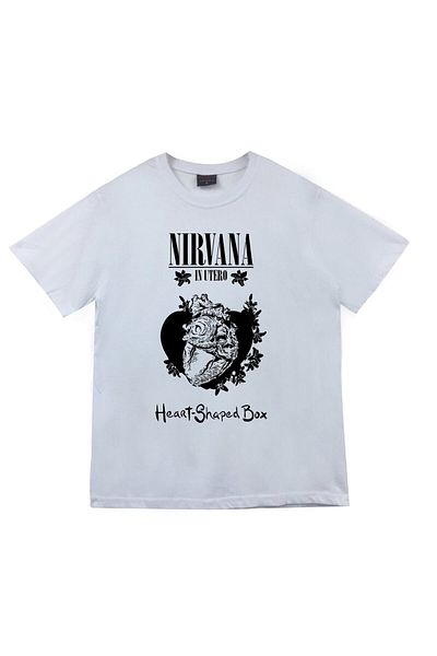 fame-stoned Tricou unisex 100% bumbac cu imprimeu Nirvana