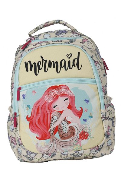 Pippa Mermaid Yellow/Pink Girl's School Bag