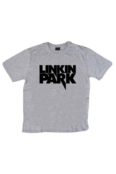 fame-stoned Μπλουζάκι Linkin Park Printed Unisex 100% Cotton Grey T-shirt