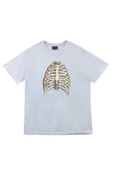 fame-stoned Μπλουζάκι Unisex με στάμπα λευκού κρανίου