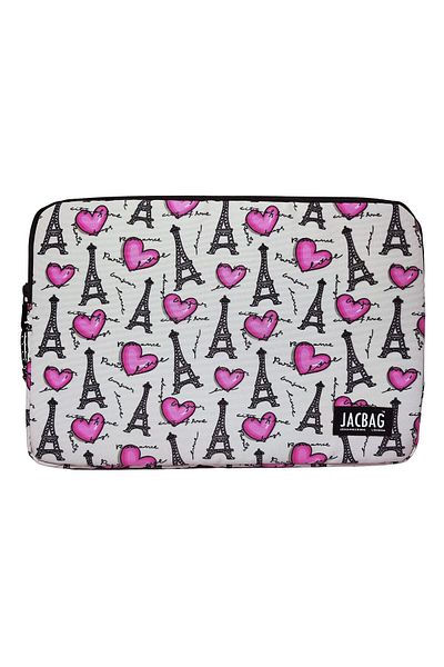 Jacbag Paris Grey/Pink A4 Χαρτοφύλακας και θήκη για φορητό υπολογιστή και tablet