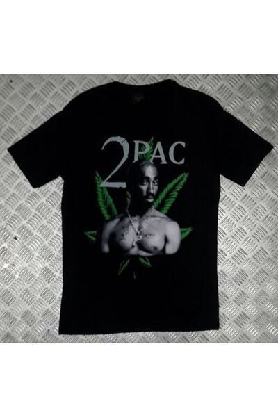 fame-stoned Tupac Štampano Unisex 100% pamuk Crna T-shirt