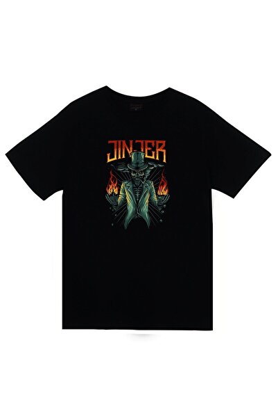 fame-stoned Jinjer Štampano Unisex 100% pamuk Crna T-shirt