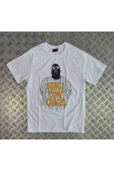 fame-stoned Μπλουζάκι Unisex White Bigie Printed