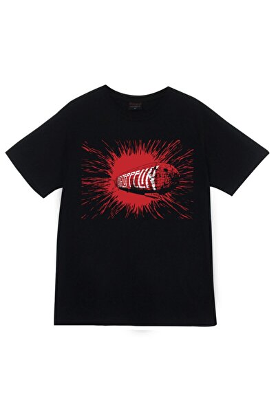 fame-stoned Led Zeppelin Štampano Unisex 100% pamuk Crna T-shirt