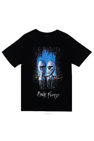 fame-stoned Tricou negru unisex cu imprimeu Pink Floyd, 100% bumbac