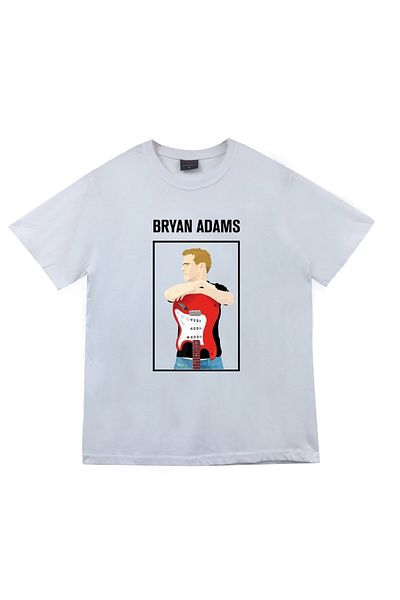 fame-stoned Μπλουζάκι με στάμπα Bryan Adams