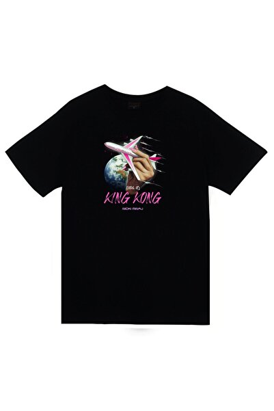 fame-stoned Nicki Minaj, King Kong Štampano Unisex 100% pamuk Crna T-shirt