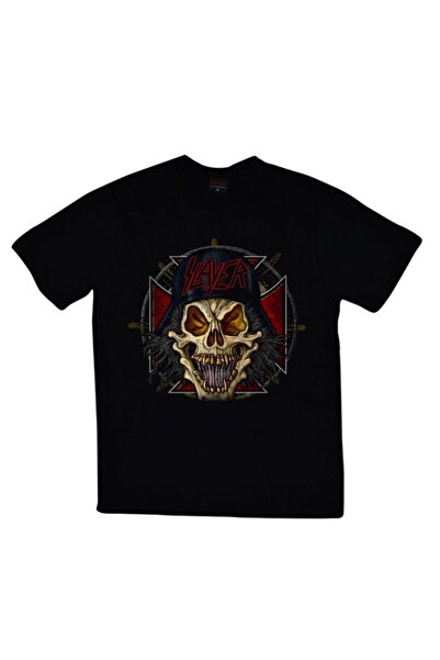 fame-stoned Slayer Štampano Unisex 100% pamuk Crna T-shirt