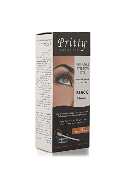 Pritty صبغة الرموش والحواجب باللون الأسود