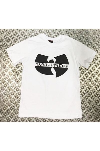 fame-stoned Μπλουζάκι Wu-tang Clan Printed Unisex Λευκό 100% βαμβάκι