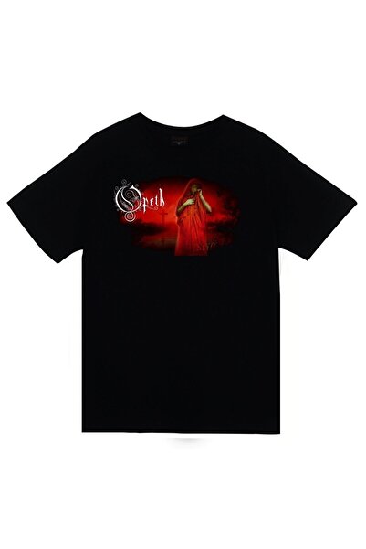 fame-stoned Μπλουζάκι Opeth Printed Unisex 100% βαμβακερό μαύρο