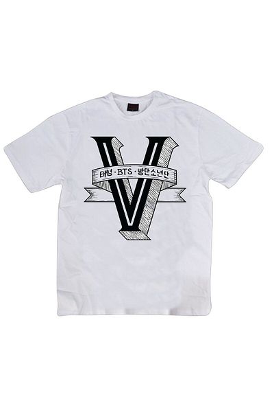 fame-stoned Bts, K-pop Music Band Printed Unisex 100% βαμβακερό λευκό μπλουζάκι