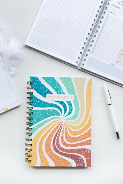 Martius Art مخطط يومي بغطاء عمودي مقاس A5 مع حلزون، دفتر ملاحظات يومي باللغة ...