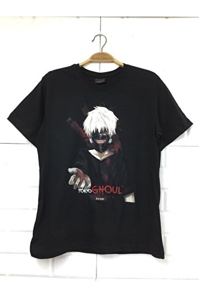 fame-stoned Unisex crni Tokyo Ghoul Štampano T-shirt